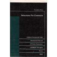 Selections for contracts, uniform commercial code - E. Allan Farnsworth, William F. Young